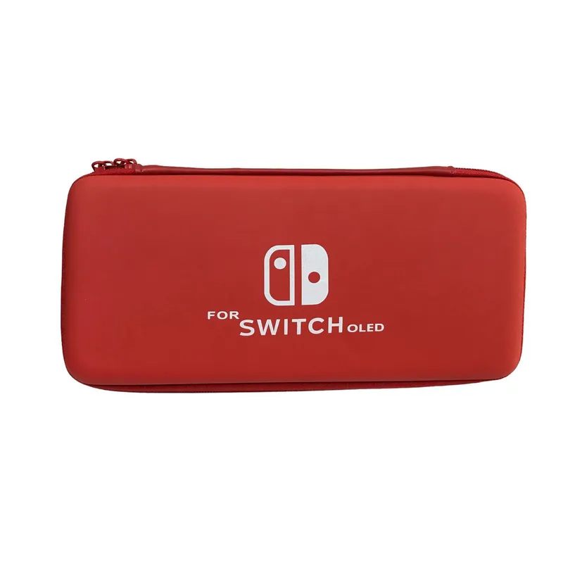 GENERICO - Estuche Rígido Rojo Para Switch Oled