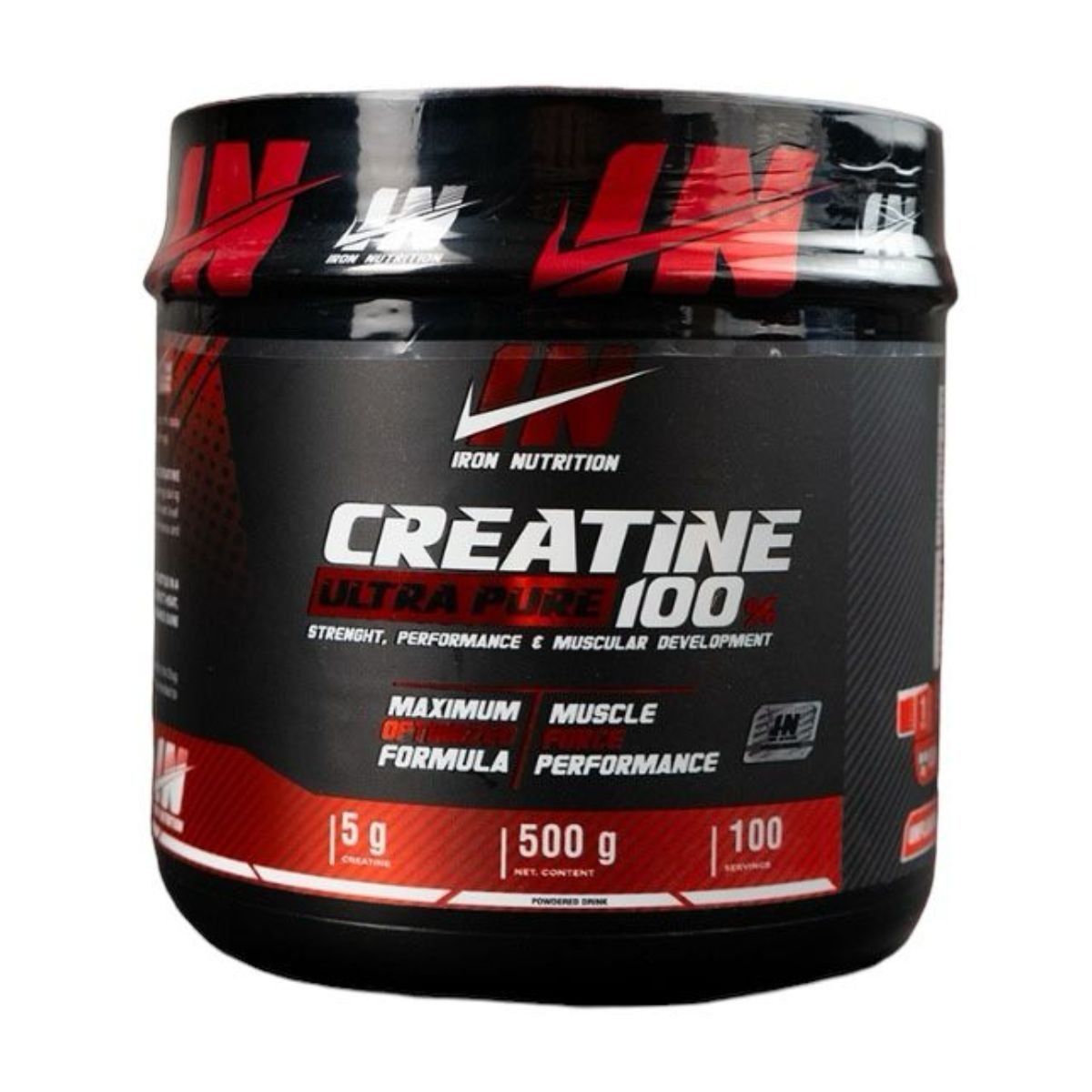 IRON NUTRITION - Creatina Ultra Pure 100% Monohidratada - 100 Serv. Creatina Iron