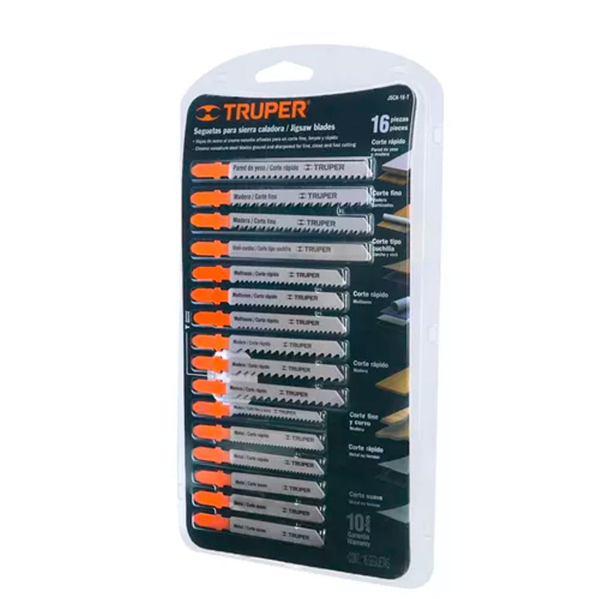 TRUPER - Juego Seguetas Caladora Tipo T Para Varios Materiales Truper 16705