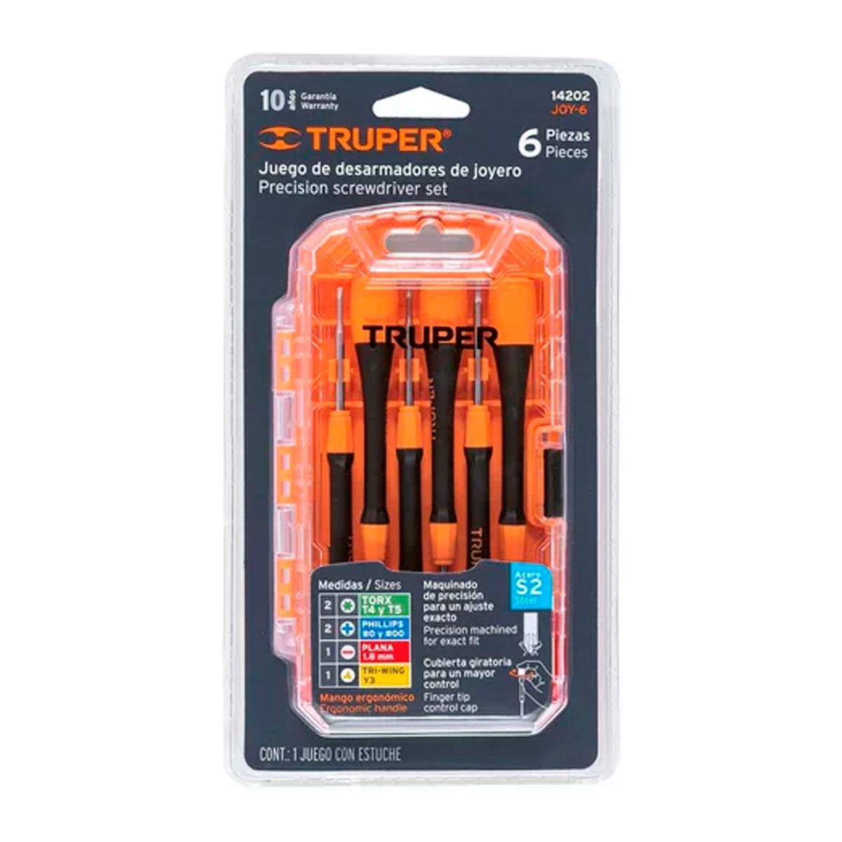 TRUPER - Juego Con 6 Destornilladores De Joyero Truper
