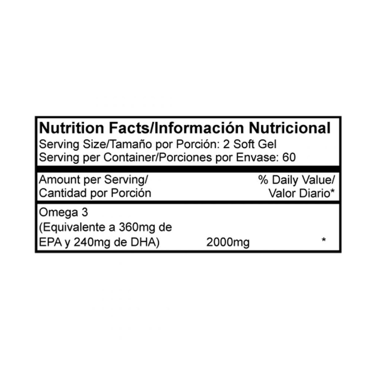 PROSCIENCE - Omega 3 PLUS 120 Capsulas Proscience