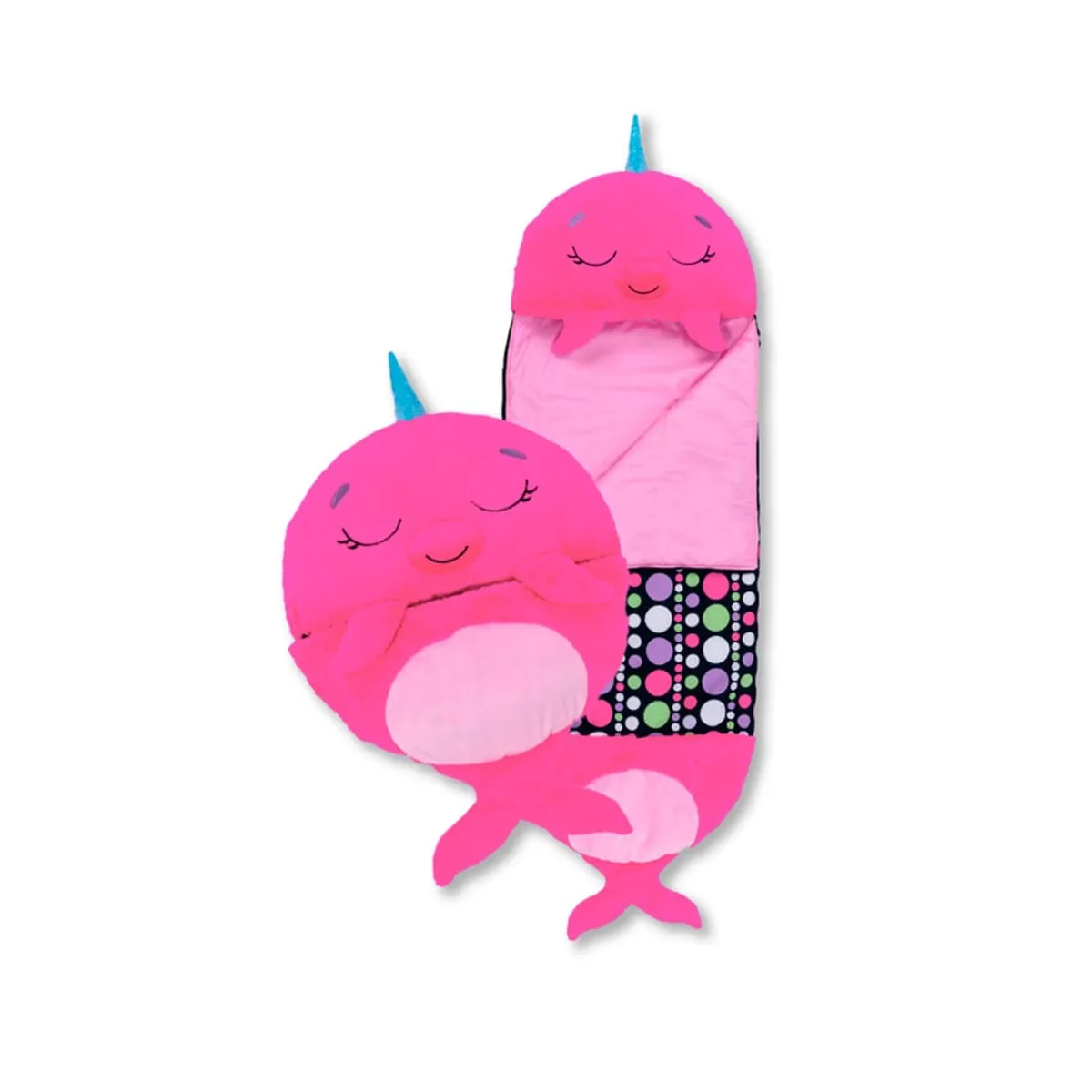 HAPPY NAPPERS - Saco De Dormir Para Niños Happy Nappers Narval Rosa Mediano