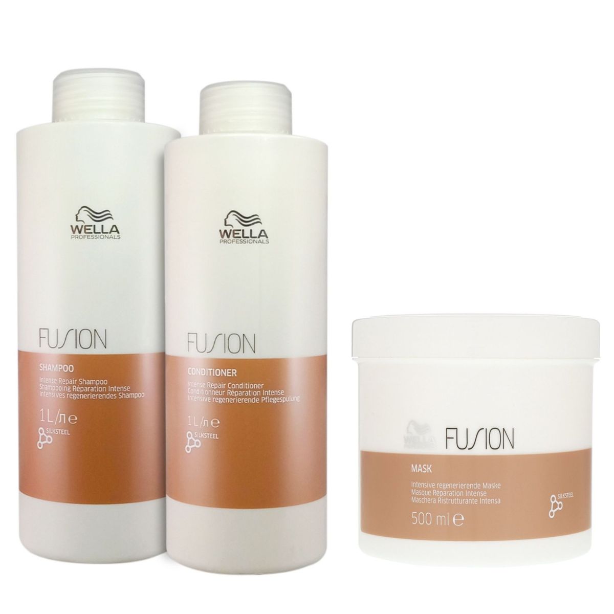WELLA - ShampooAcondicionadorMascarilla Wella Fusion Litro Reparar