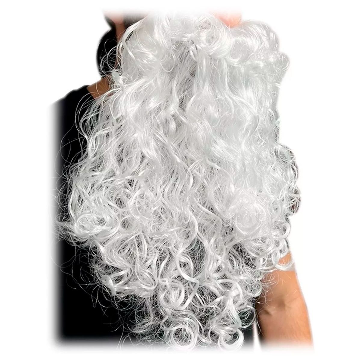 GENERICO - Barba Larga Papá Noel Santa Claus Anciano Navidad Disfraz