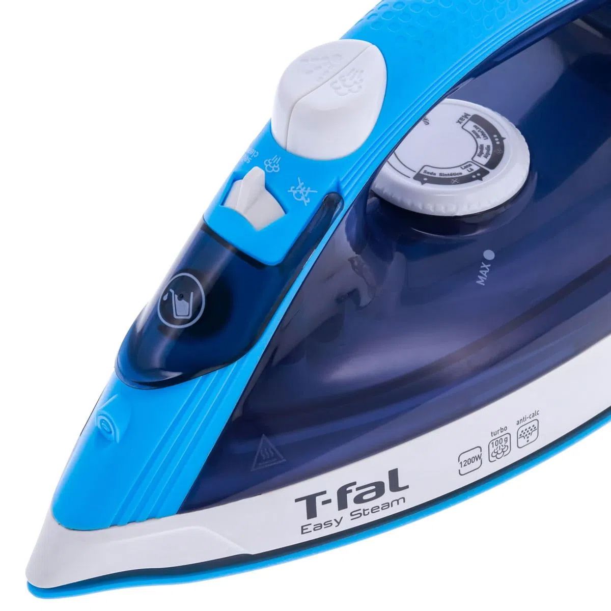 T-FAL - Plancha de Ropa T-fal Easy Steam antiadherente Azul Oscuro