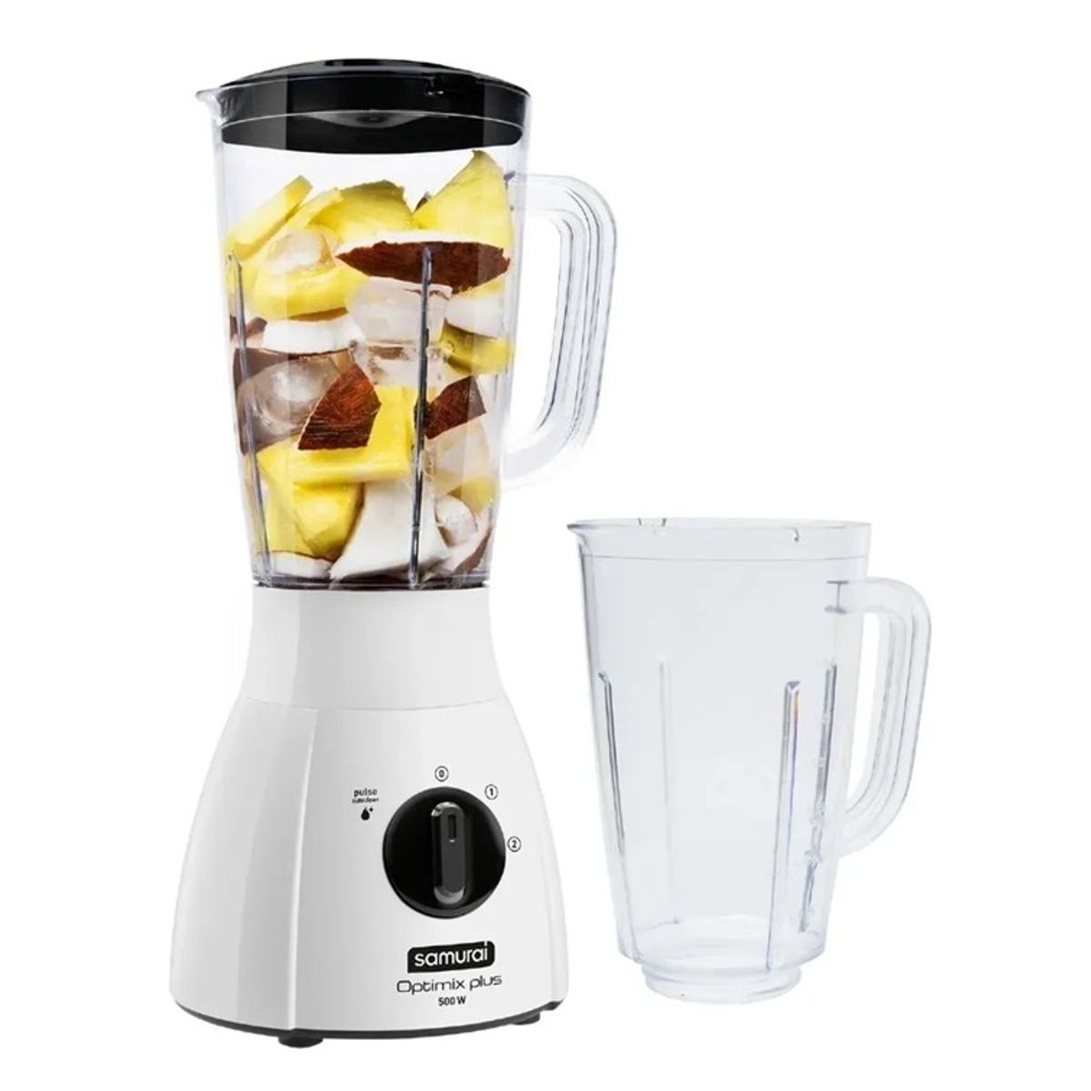 SAMURAI - Licuadora Samurai Optimix Plus 500 Watts 2 Litros Blanca 5861022077