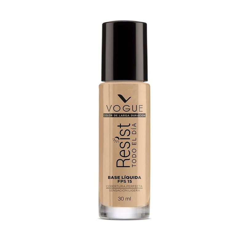 VOGUE - Base Líquida Vogue Resist Fps 15 Capuccino X 30 Ml