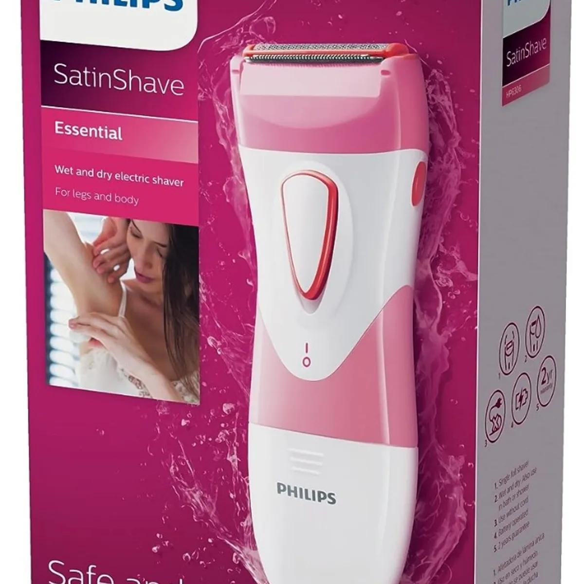 PHILIPS - Rasuradora Philips Depiladora Mujer Cuerpo Seco Humedo