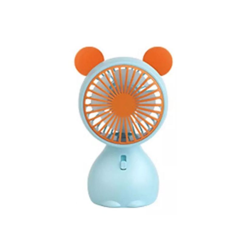 GREEN HANSHENG - Mini Ventilador Portátil Viajero Escritorio Recargable Luz
