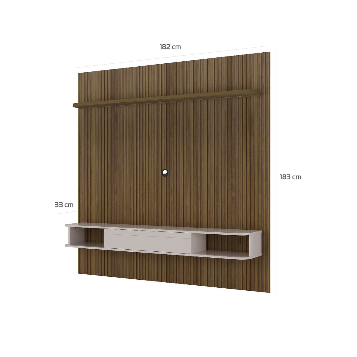 BERTOLINI - Mueble para TV 75 en MPD 180cm incluye Luces LED y Soporte para TV-