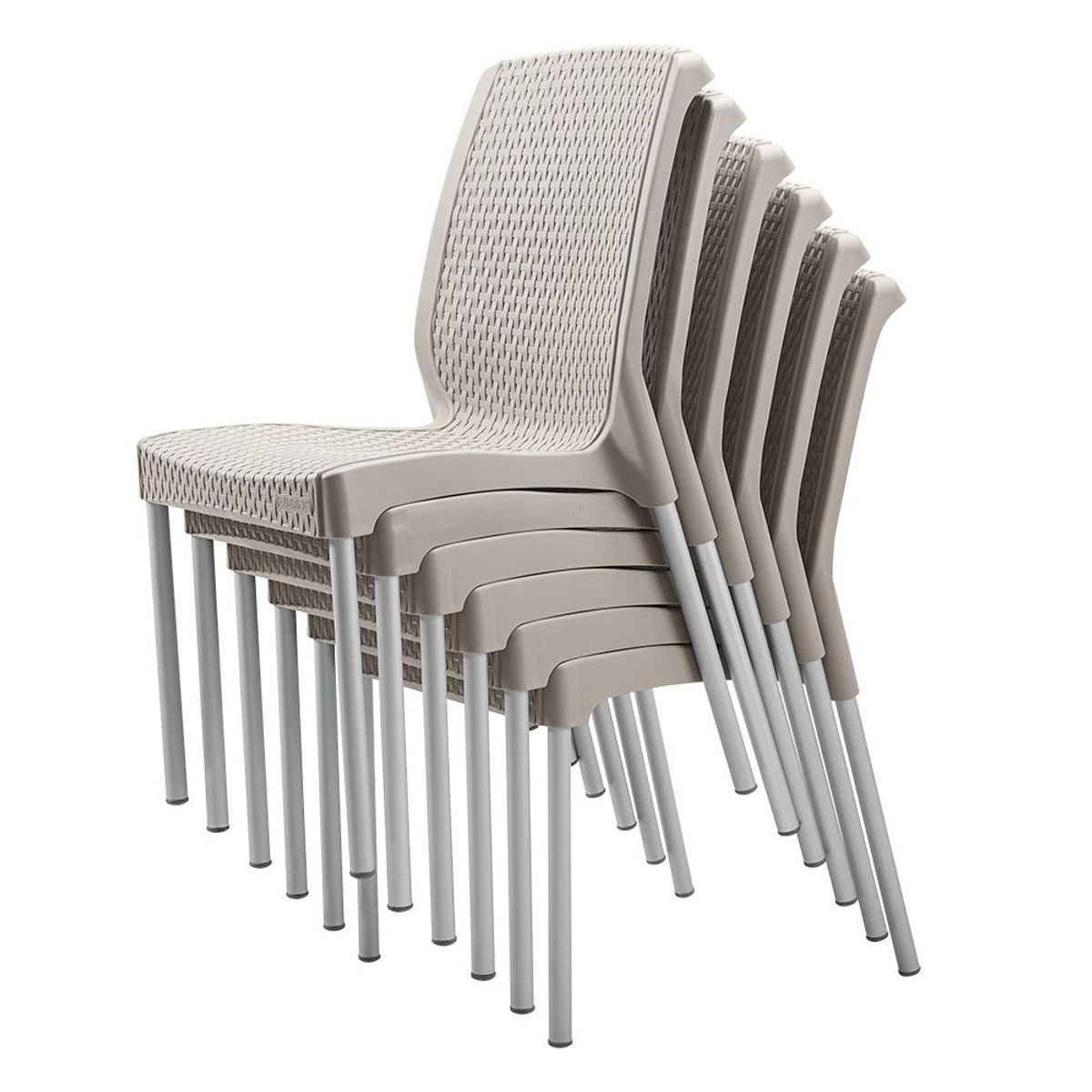RIMAX - Silla Shia SIN Brazos RIMAX SET X 6 UND - Taupe