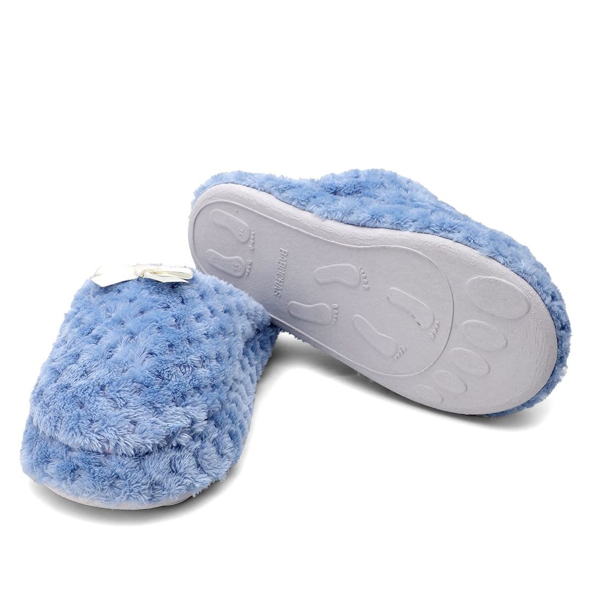 SANTANA - Pantufla Mujer Luisa Santana Azul Hortensia
