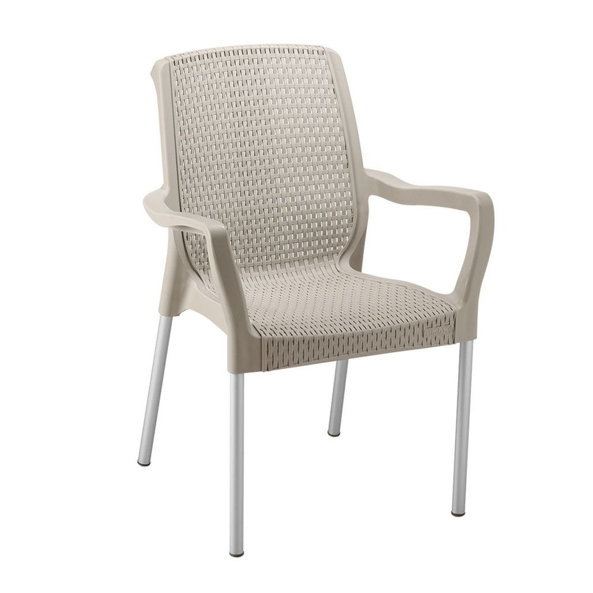 RIMAX - Silla Shia CON Brazos RIMAX SET X 6 UND - Taupe