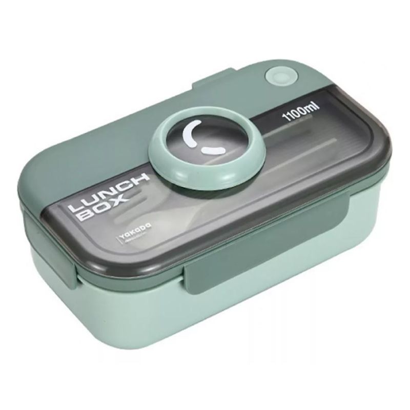 SHEN HUANG - Recipiente Porta Comidas Con Cubiertos Free Bpa 1100 Ml.