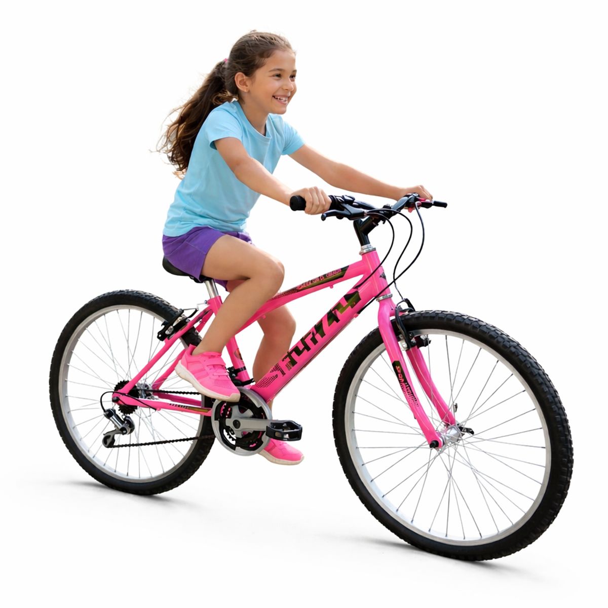 SFORZO - Bicicleta Niña Rin 24 En Aluminio 18 Cambios