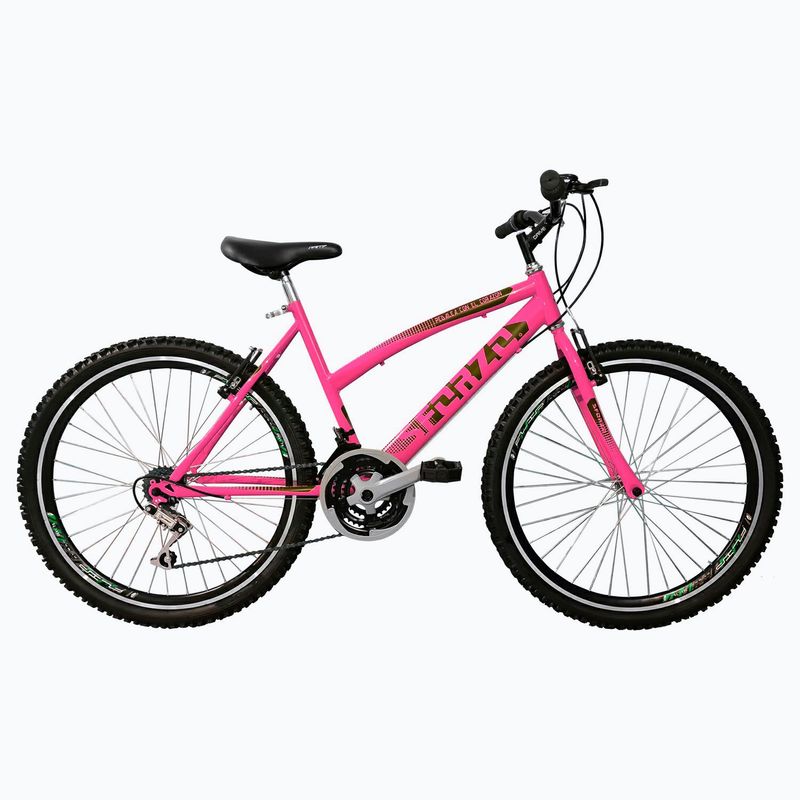 SFORZO - Bicicleta Niña Rin 24 18 Cambios Doble Pared Rosado-