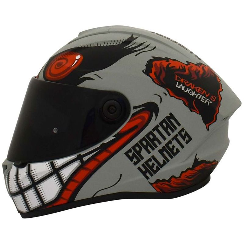 SPARTAN - CASCO MOTO SPARTAN DRAKEN LAGTHER ROJO MATE TALLA M