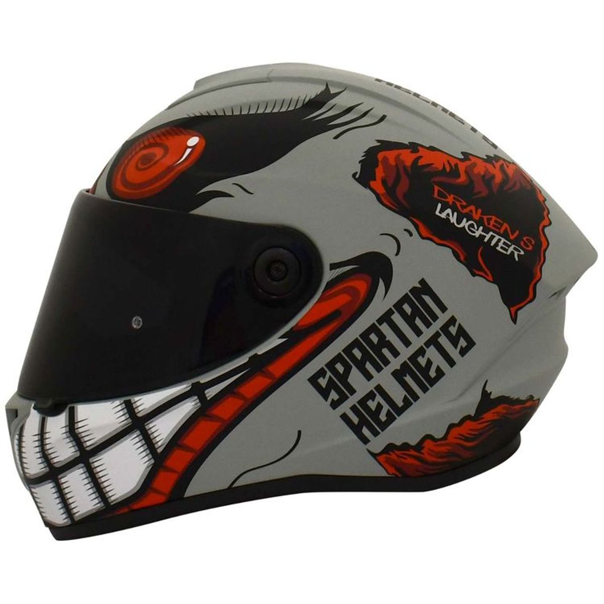 SPARTAN - CASCO MOTO SPARTAN DRAKEN LAGTHER ROJO MATE TALLA S