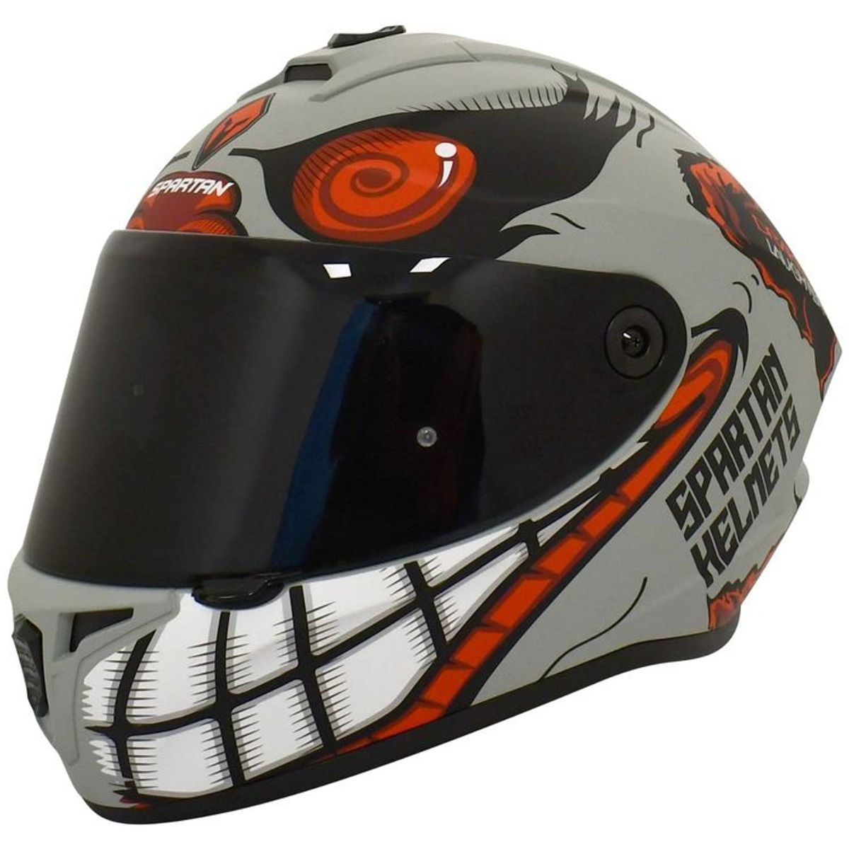SPARTAN - CASCO MOTO SPARTAN DRAKEN LAGTHER ROJO MATE TALLA S