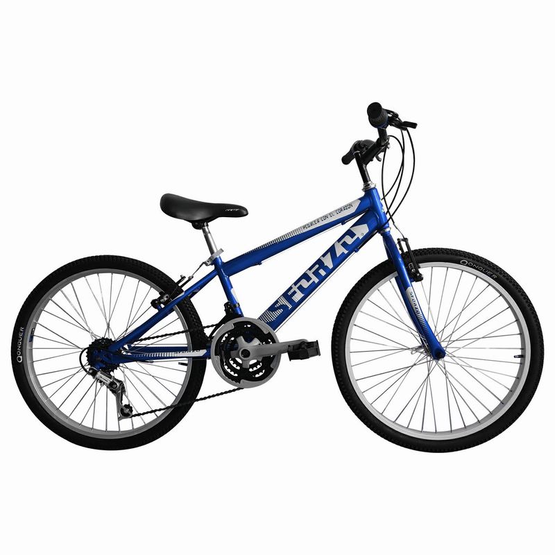 SFORZO - Bicicleta Niño Rin 24 En Aluminio 18 Cambios Azul
