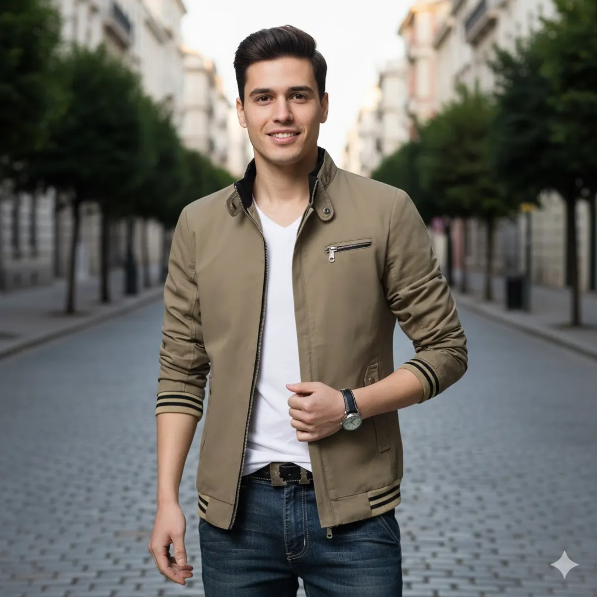 THE CLOTHING COMPANY - Chaqueta Hombre Drill Beisbolera