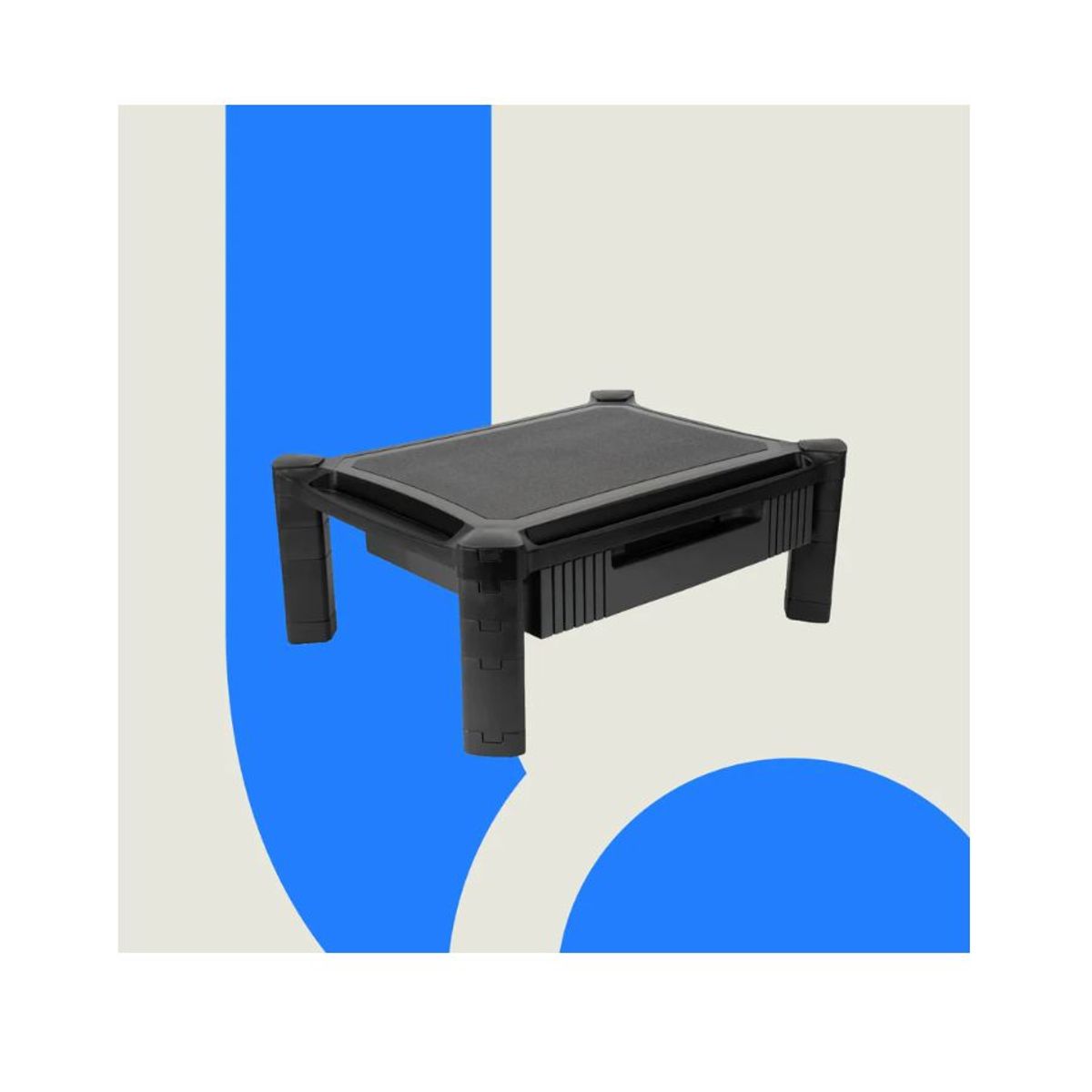 ERGONOMUS - Soporte monitor con cajón base pantalla con altura graduable