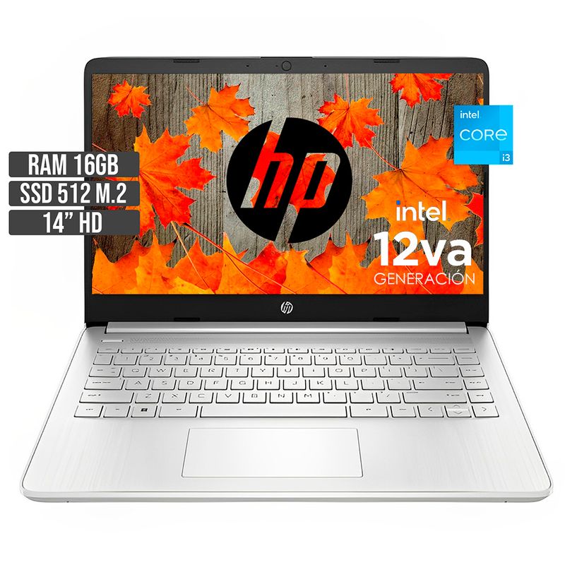 HP - PORTATIL HP INTEL CORE I3-1215U SSD 512GB RAM 16GB LED 14 HD