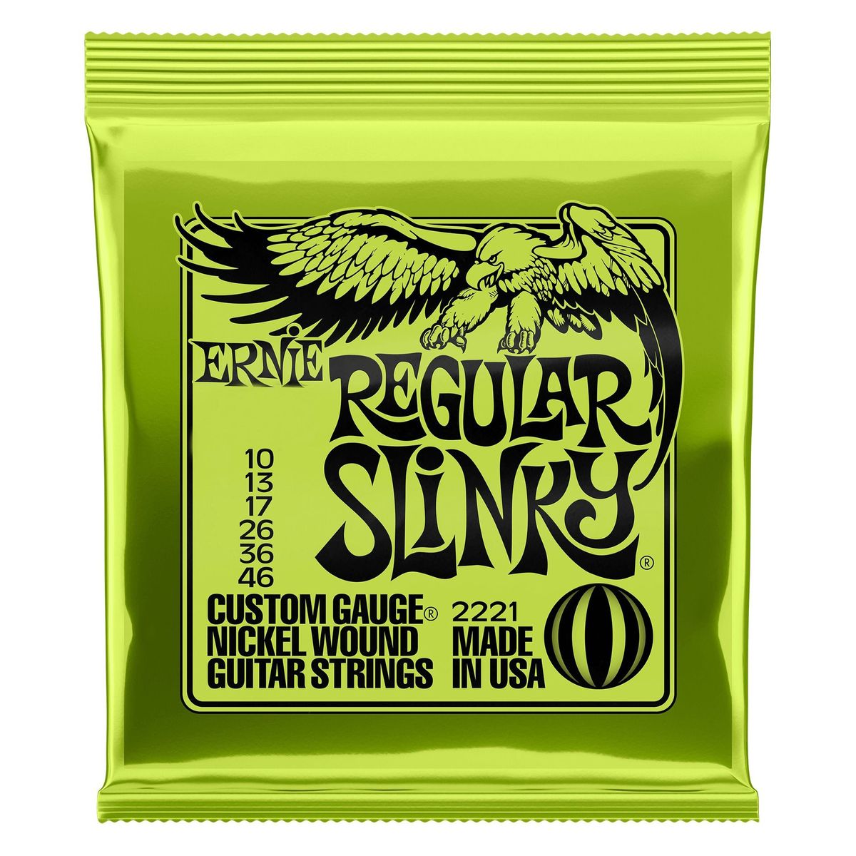 GENERICO - Cuerdas De Guitarra Eléctrica Para 2221 Ernie Ball Níque
