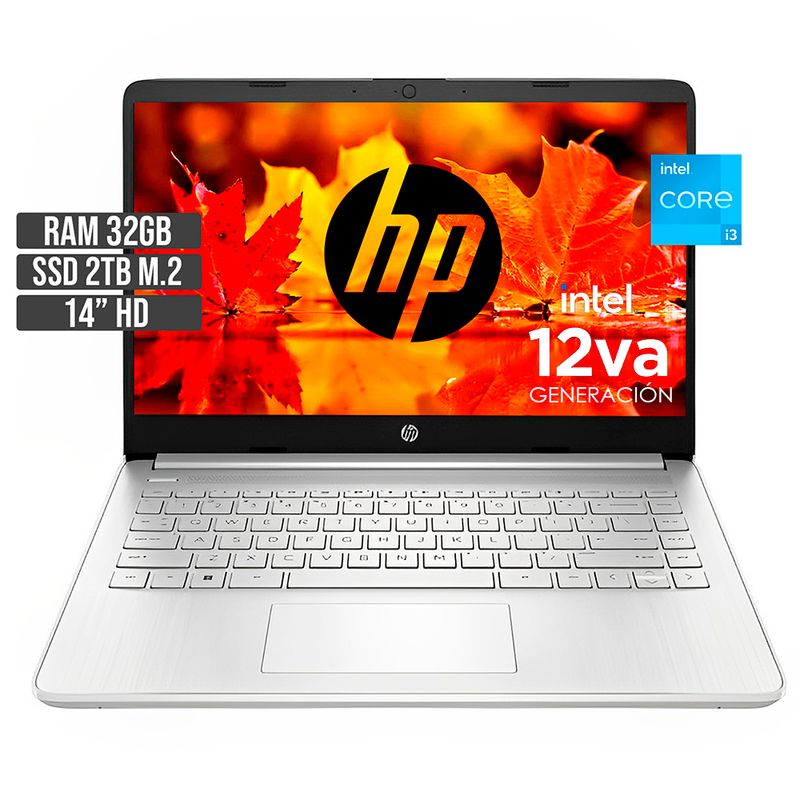 HP - PORTATIL HP INTEL CORE I3-1215U SSD 2TB RAM 32GB LED 14 HD