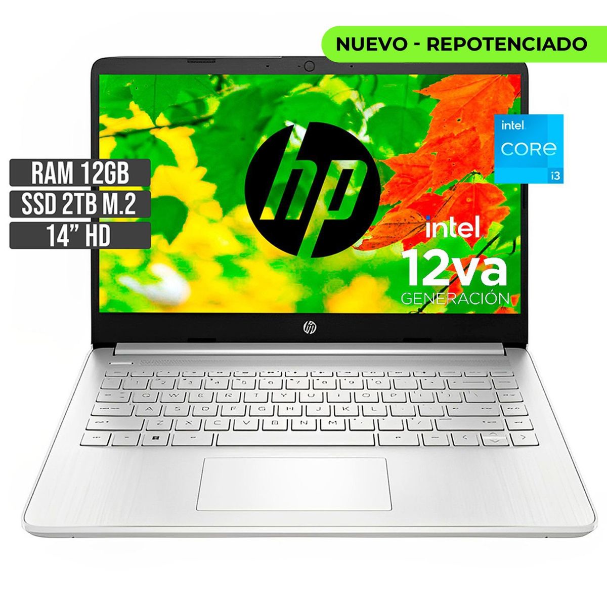 HP - PORTATIL HP INTEL CORE I3-1215U SSD 2TB RAM 12GB LED 14 HD