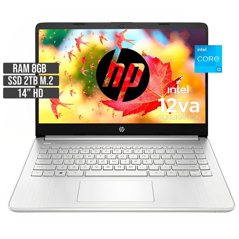 HP - PORTATIL HP INTEL CORE I3-1215U SSD 2TB RAM 8GB LED 14 HD