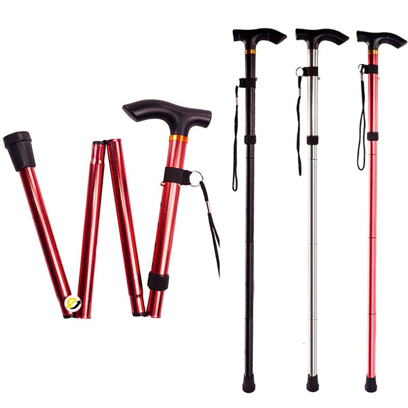 GENERICO - Baston Didactico Plegable Extendible Multialturas Negro
