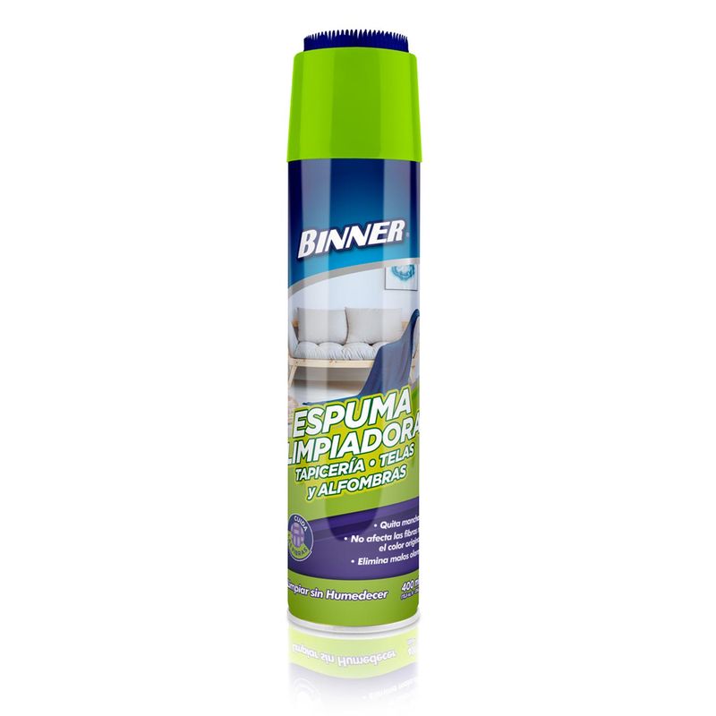 BINNER - Espuma Limpiadora BINNER para Tapicería en Aerosol 400ml