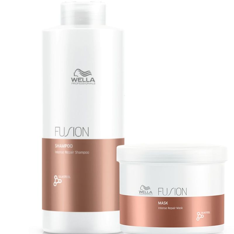 WELLA - Kit Wella Fusion Shampoo Litro  Mascarilla