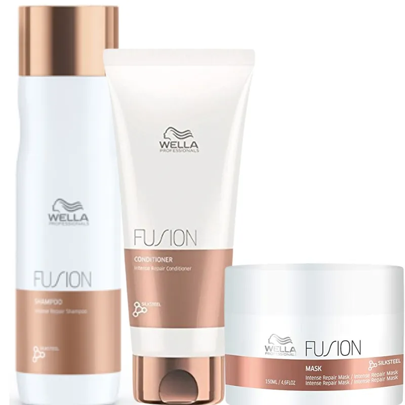 WELLA - Kit Wella Fusion Shampoo  Acondicionador  Mascarilla