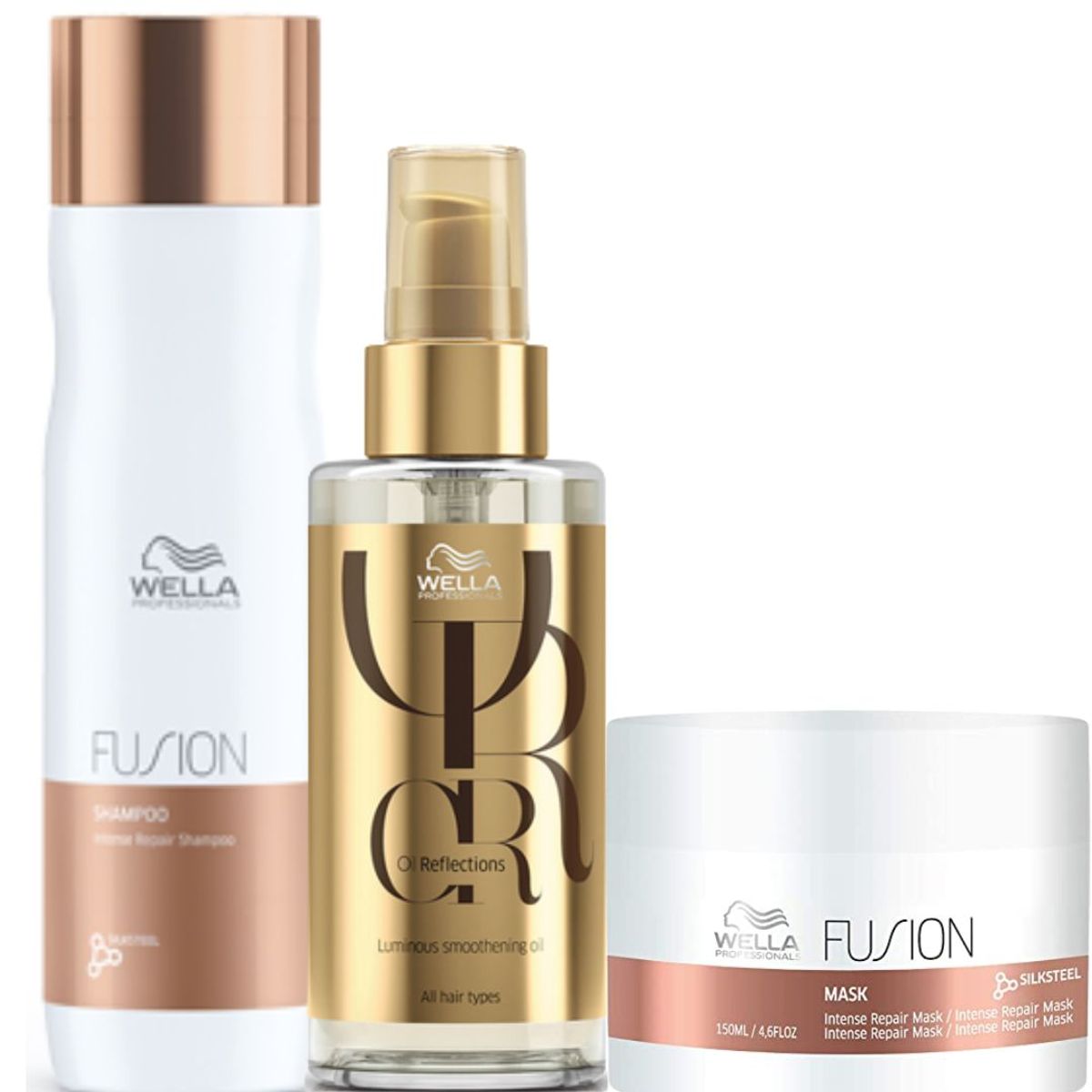 WELLA - Kit Wella Fusion Shampoo  Mascarilla  Oleo