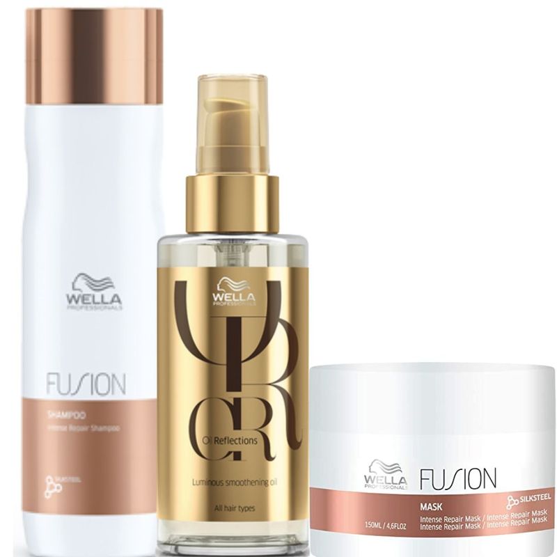 WELLA - Kit Wella Fusion Shampoo  Mascarilla  Oleo