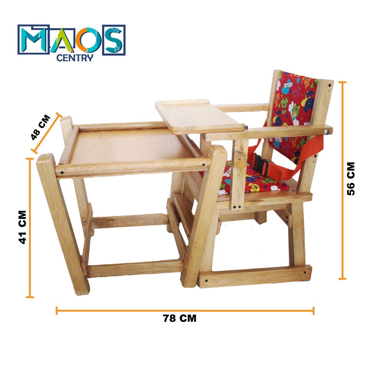 MAOS - SILLA COMEDOR BEBE 3 EN 1