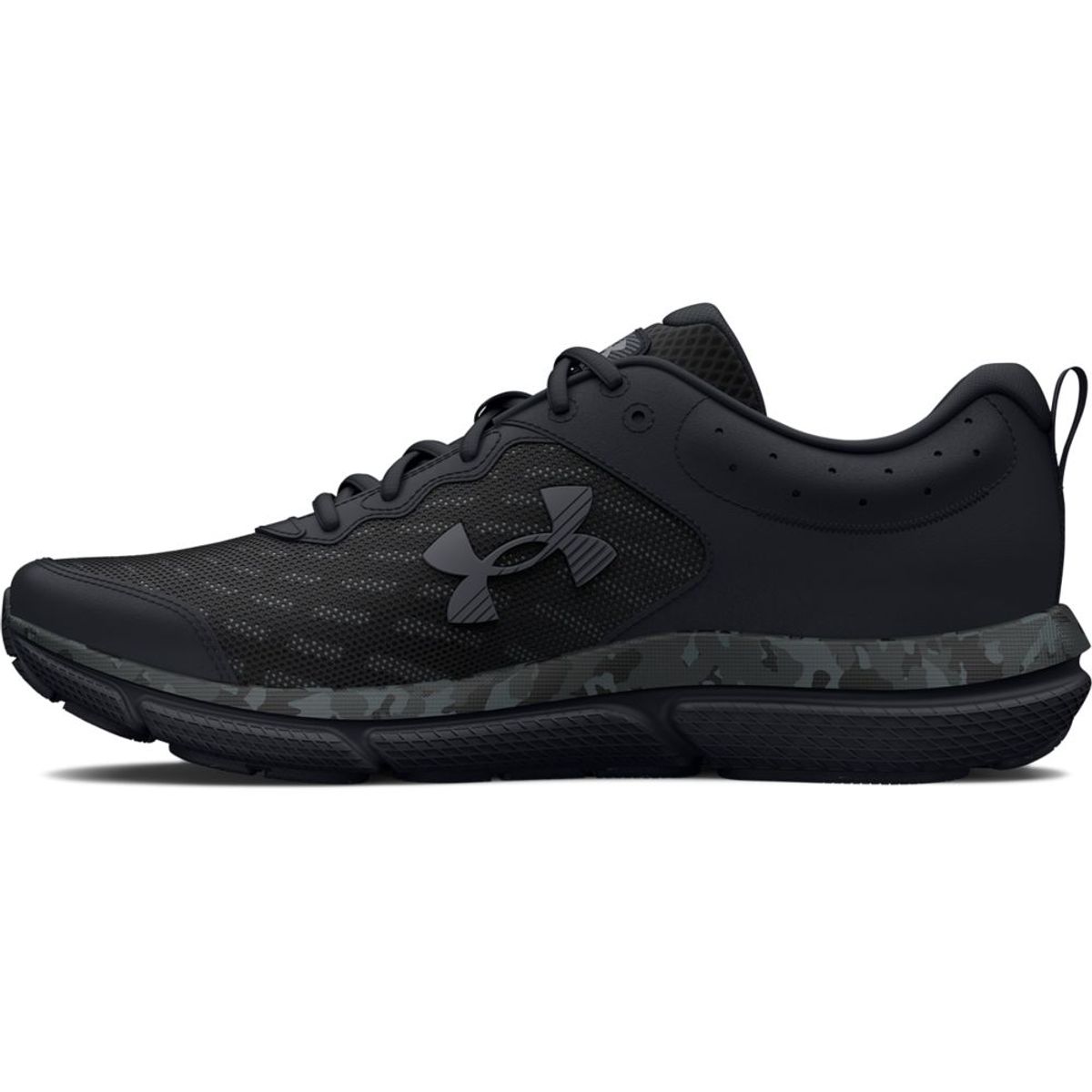 UNDER ARMOUR - UA Charged Assert 10 Camo Tenis negro de hombre para correr