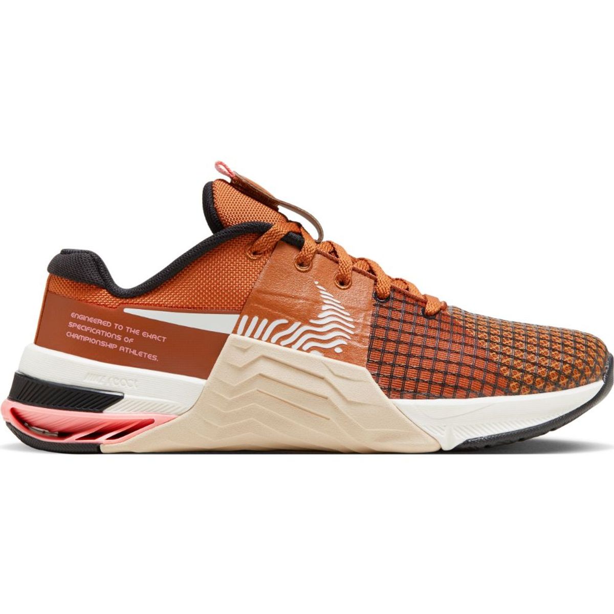 NIKE - Nike W Nike Metcon 8 Tenis naranja de mujer para entrenamiento