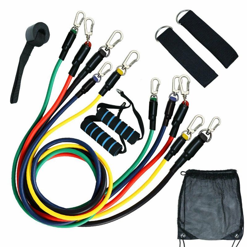 GENERICO - Bandas De Resistencia 11 Piezas Set De Ejercicios.