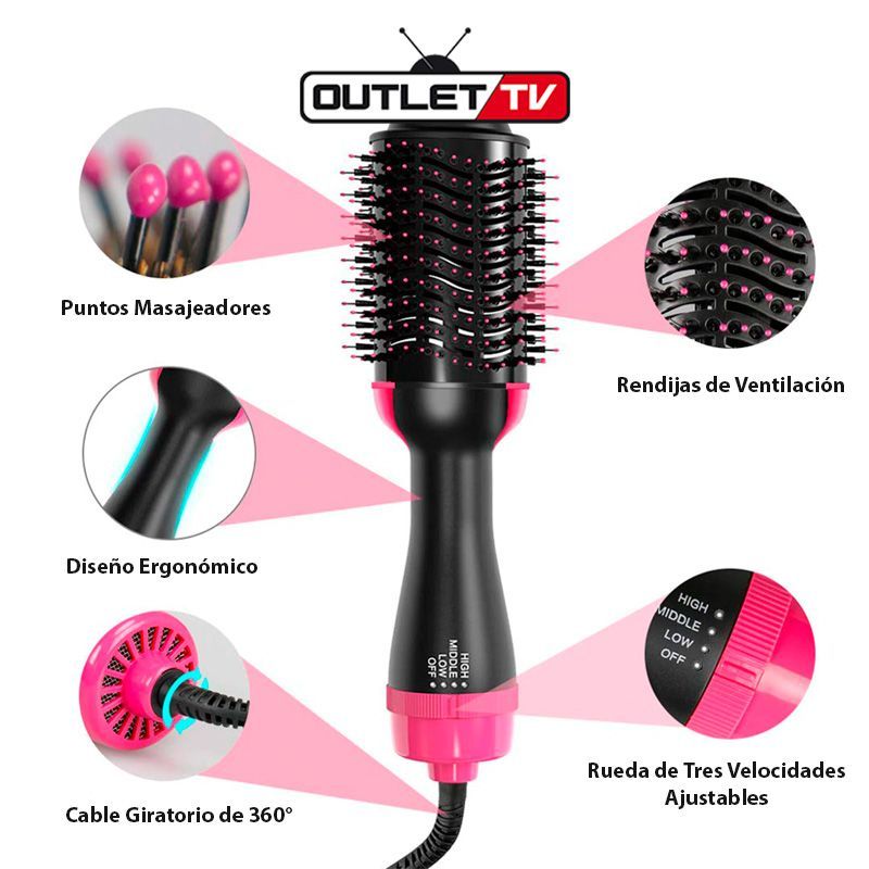 ONE STEP - Cepillo Secador Voluminizador Salon One-step Hair Dry