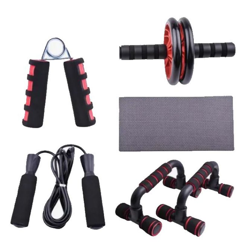 GENERICO - Kit Push Up Rueda Abdominal Lazo Para Saltar Set Ejercicio