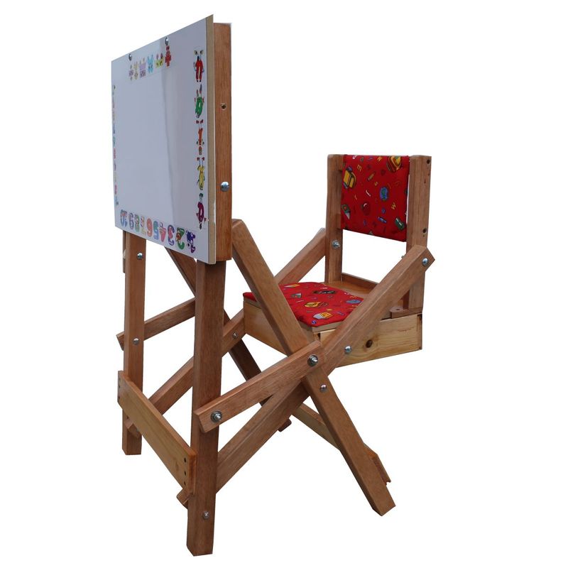 MAOS - Pupitre Escritorio Niños Tablero  Obsequio Borrador Rojo