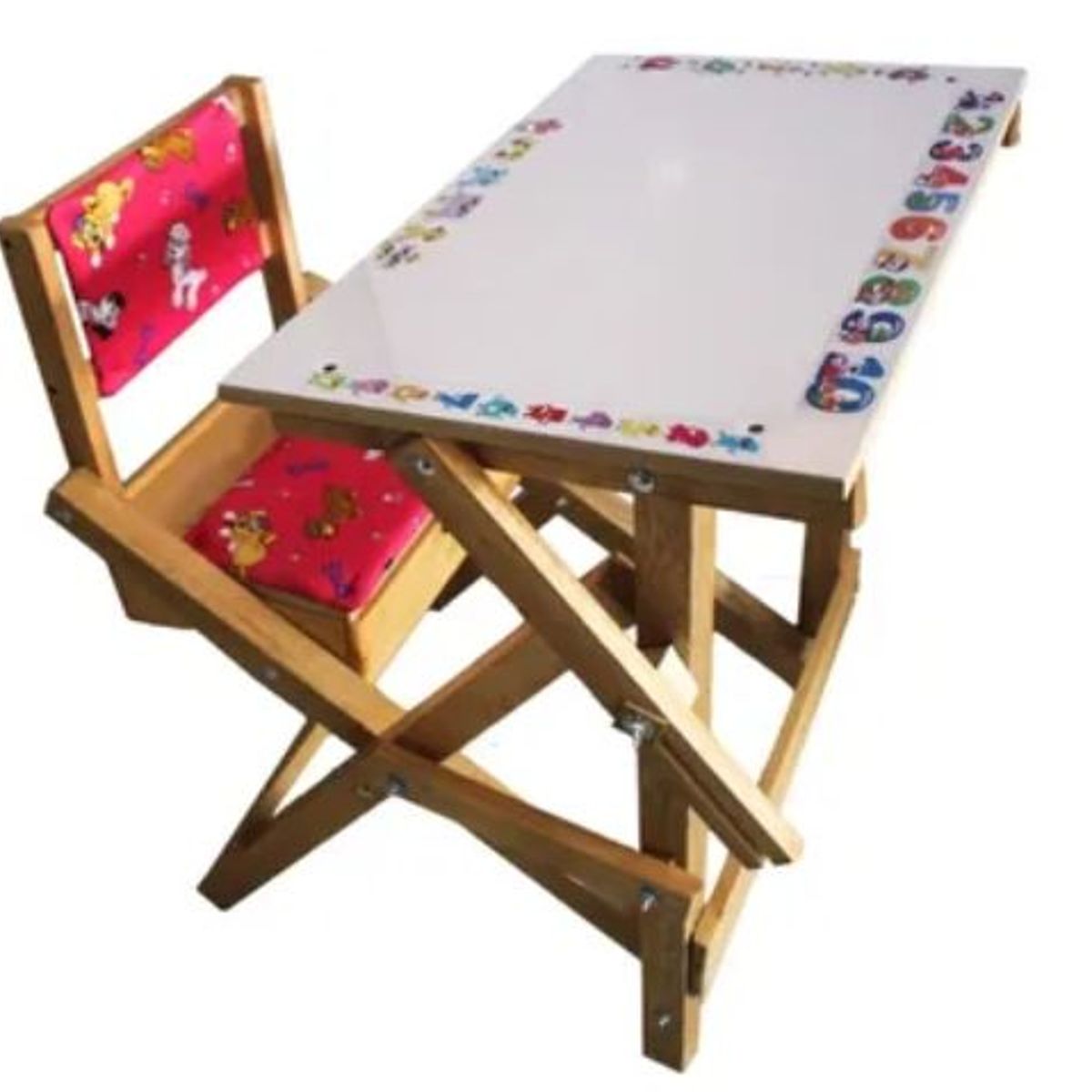 MAOS - Pupitre Escritorio Niños Tablero  Obsequio Borrador Rosado