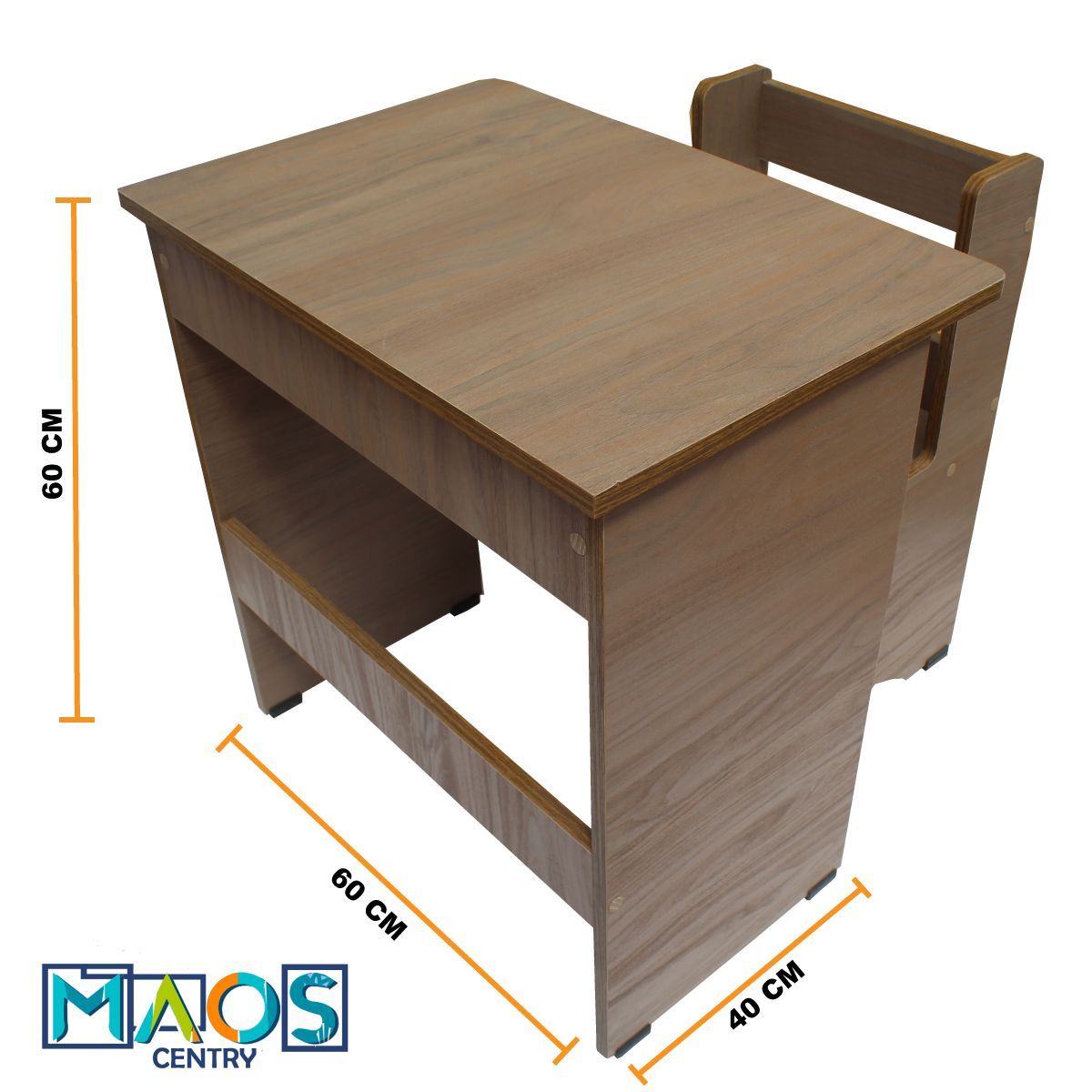 MAOS - Pupitre Escritorio  Niños Tablero Escolar Teletrabajo Marron