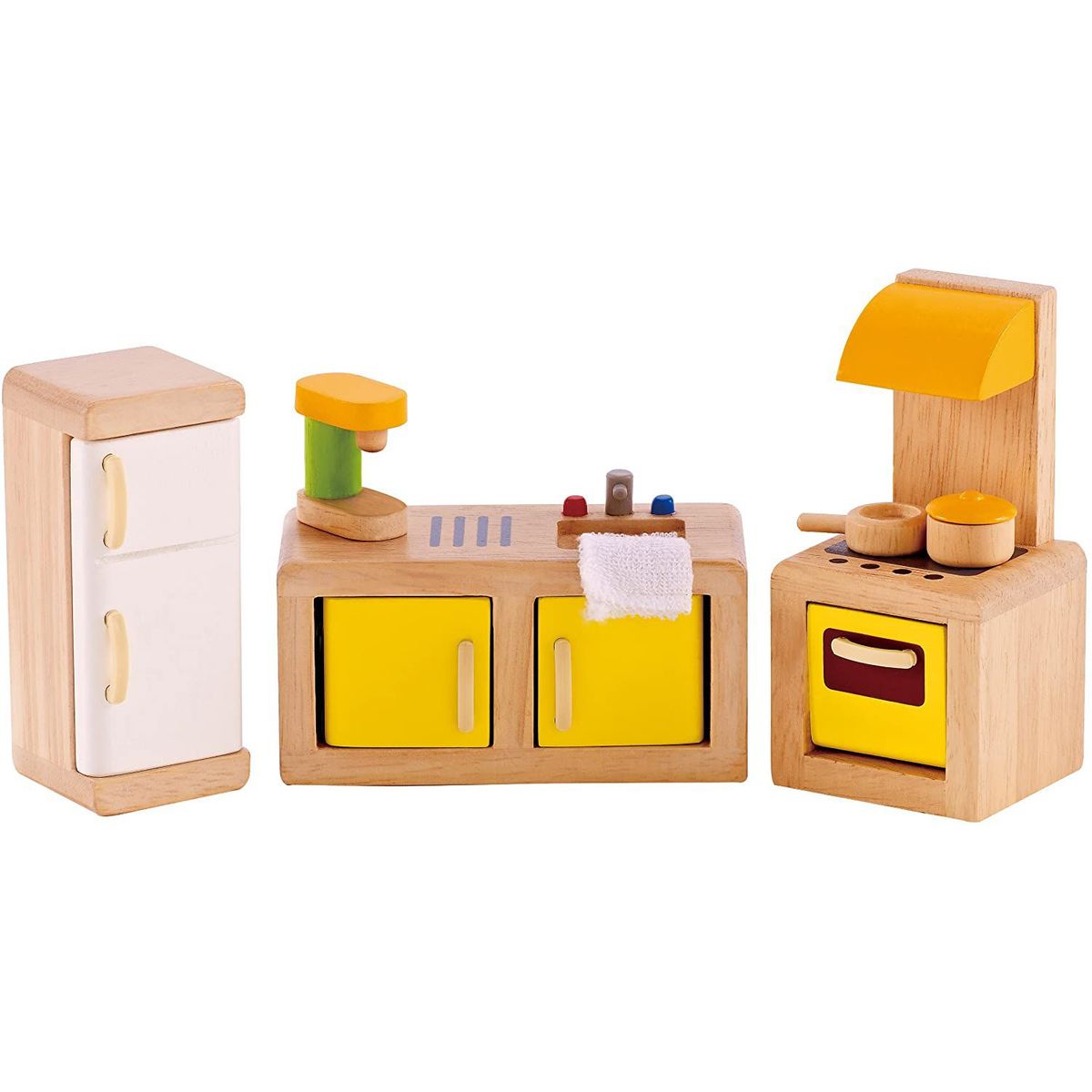 HAPE - Cocina Con Muebles De Madera Para La Casa De Muñecas Hape.