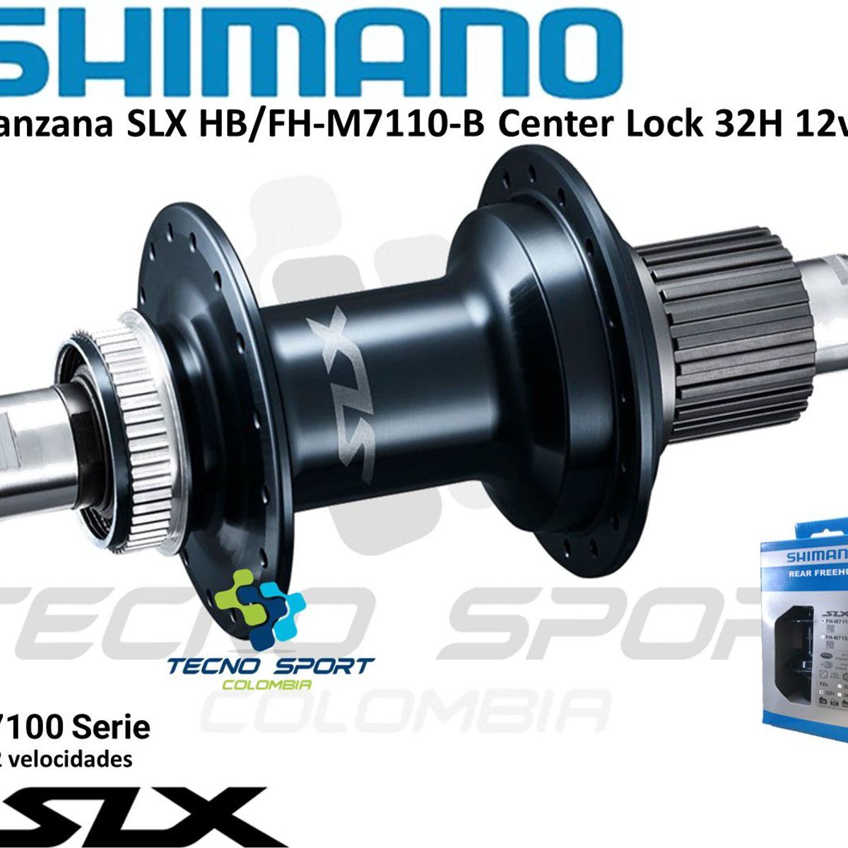 SHIMANO - Manzana Trasera Shimano Slx M7110-b Boost 12v 148mm E-thru