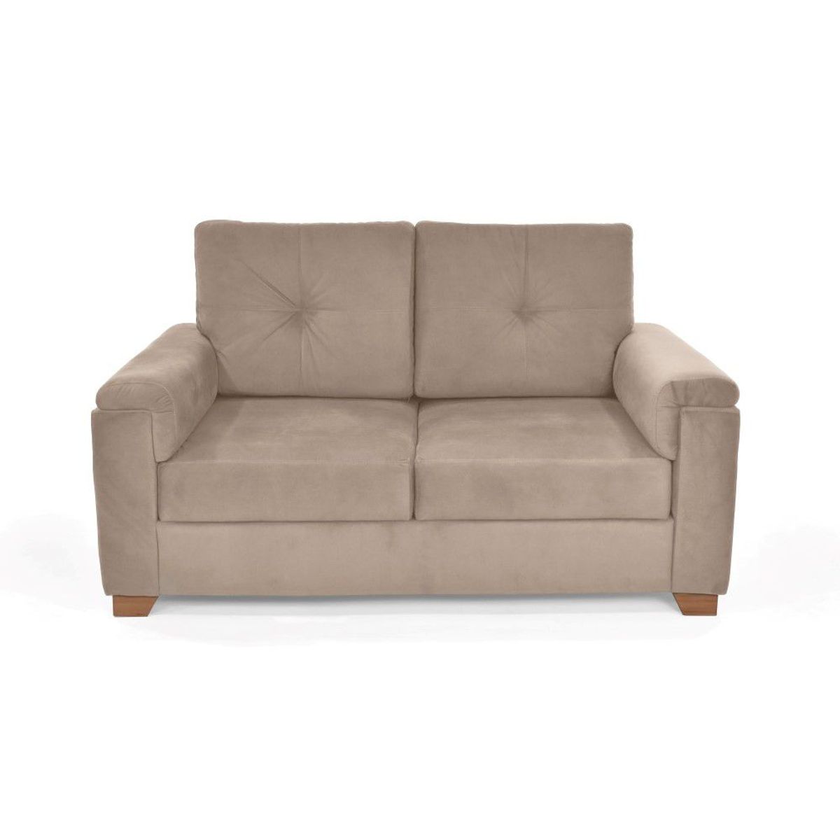 VENECIA - Sofá 2 Puestos Zamora Tela Taupe