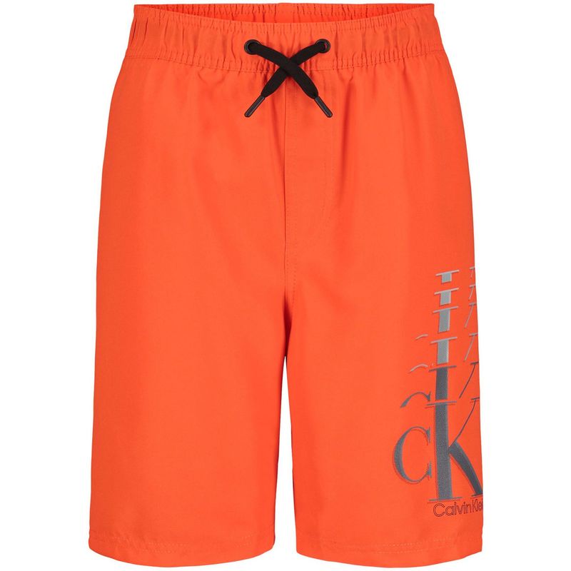 CALVIN KLEIN - Bermuda Con Logo Rosado Niño Naranja Calvin Klein